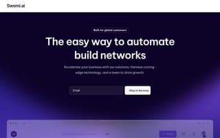 Screenshot of swomi.ai