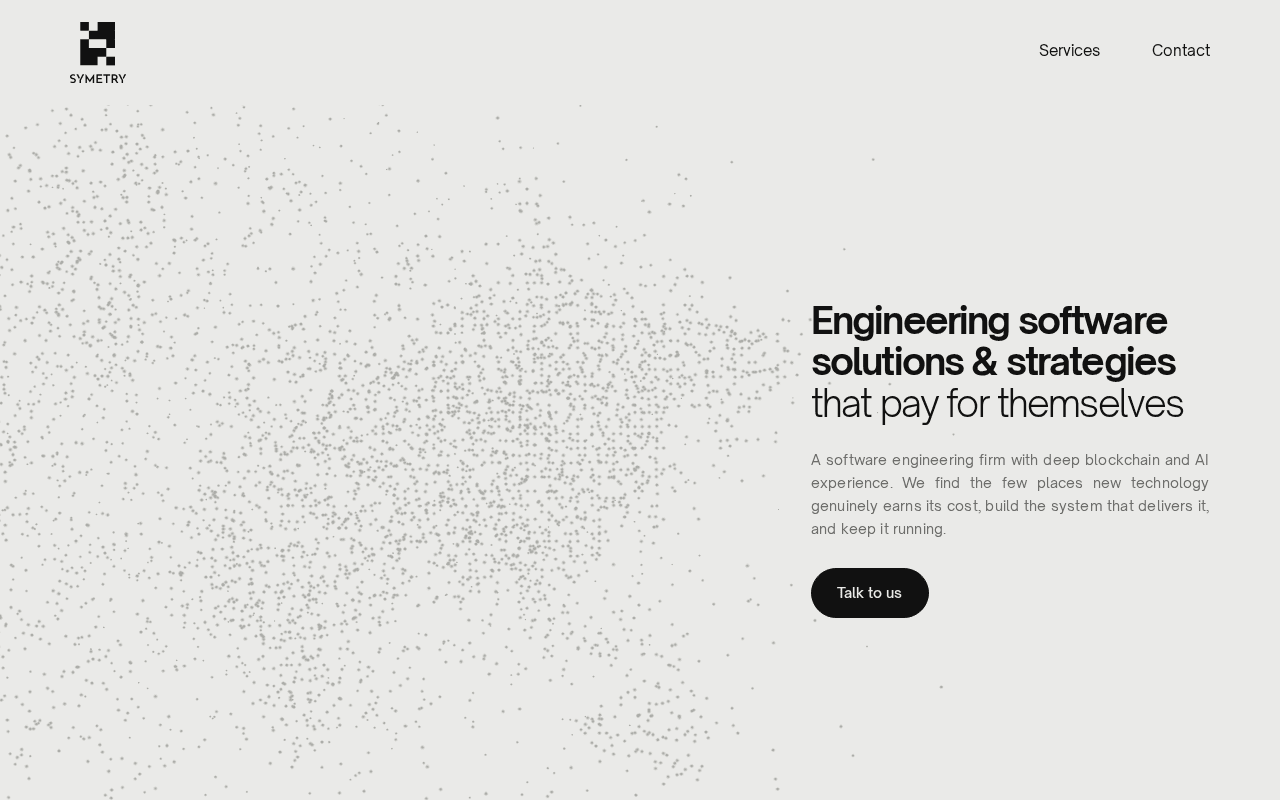 Screenshot of symetry.ai
