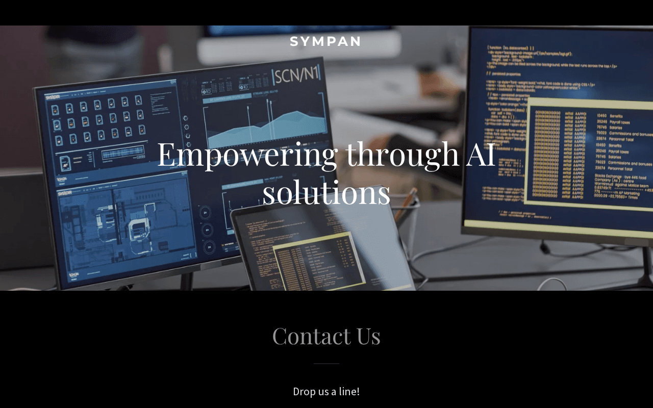 Screenshot of sympan.ai