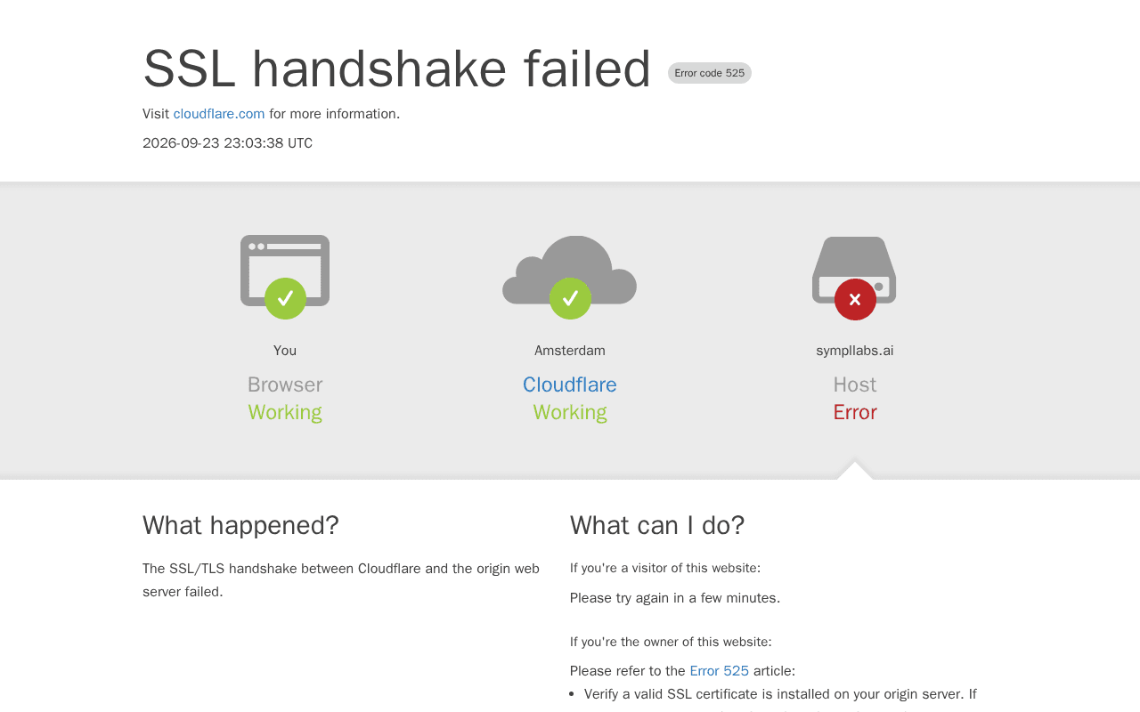 Screenshot of sympllabs.ai