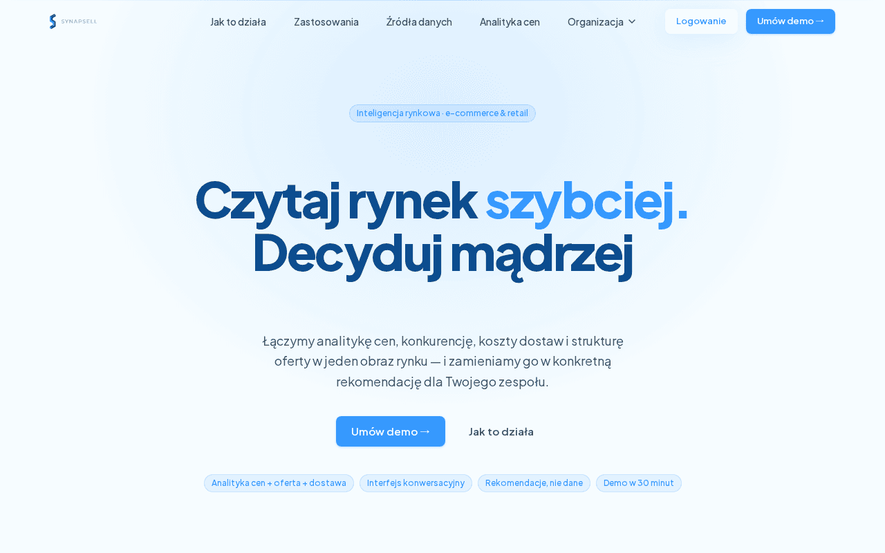 Screenshot of synapsell.ai