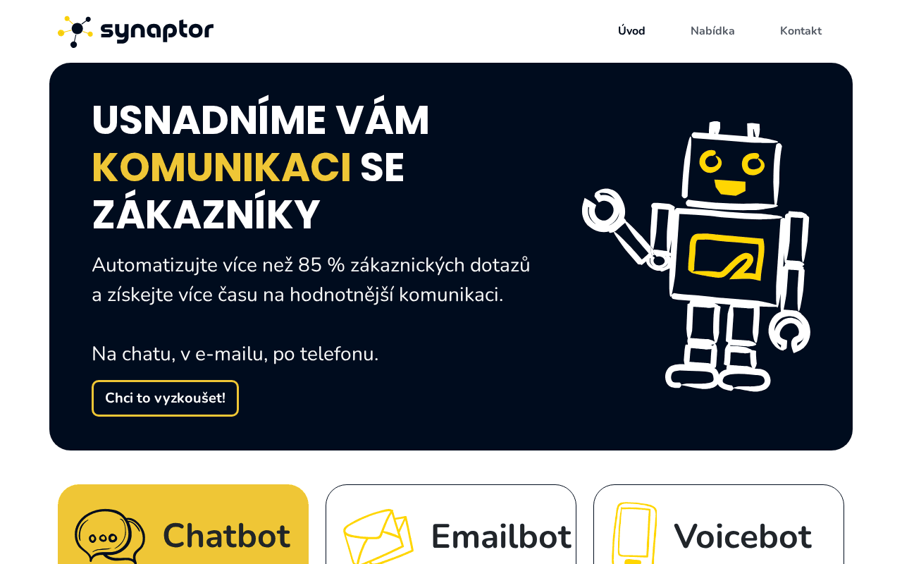 Screenshot of synaptor.ai