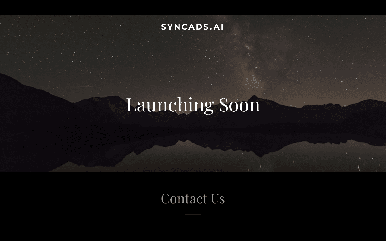 Screenshot of syncads.ai