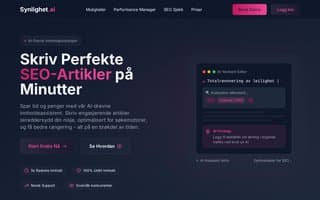 Screenshot of synlighet.ai