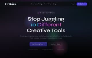 Screenshot of synthopic.ai