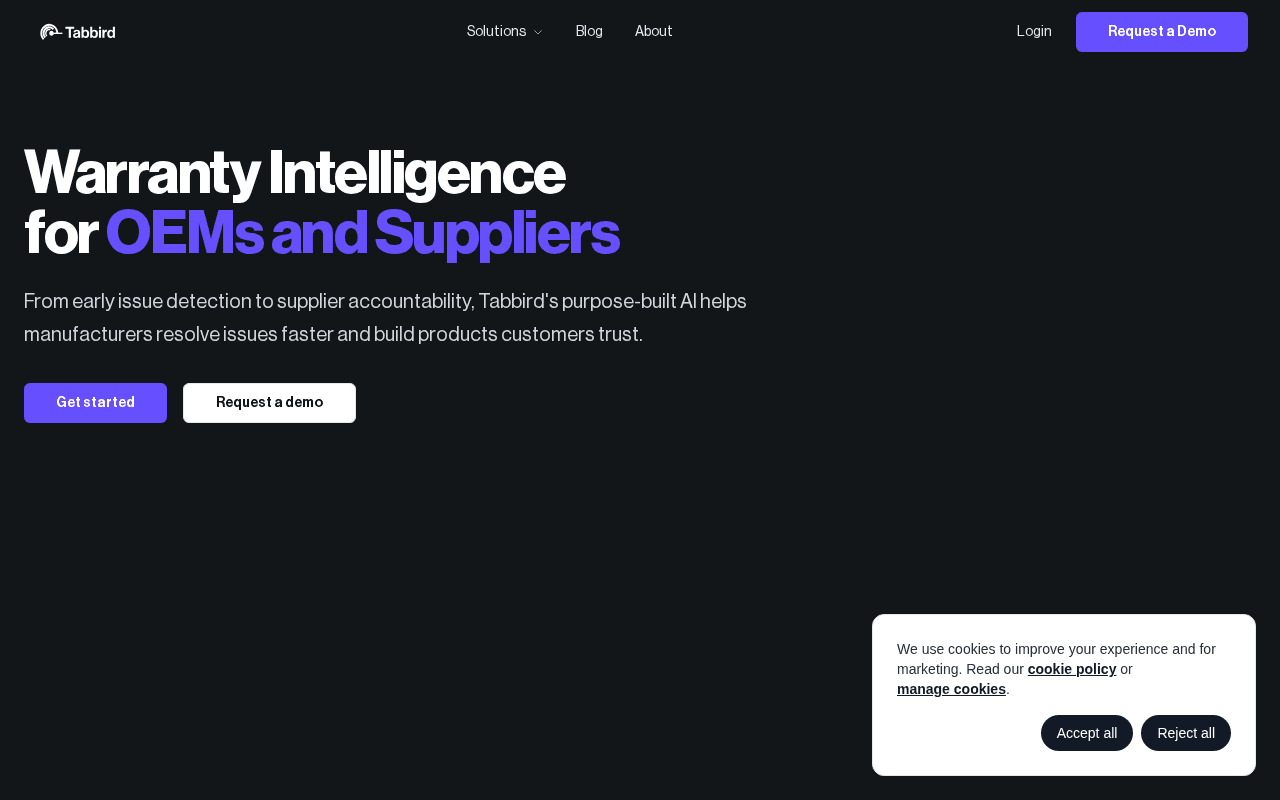 Screenshot of tabbird.ai