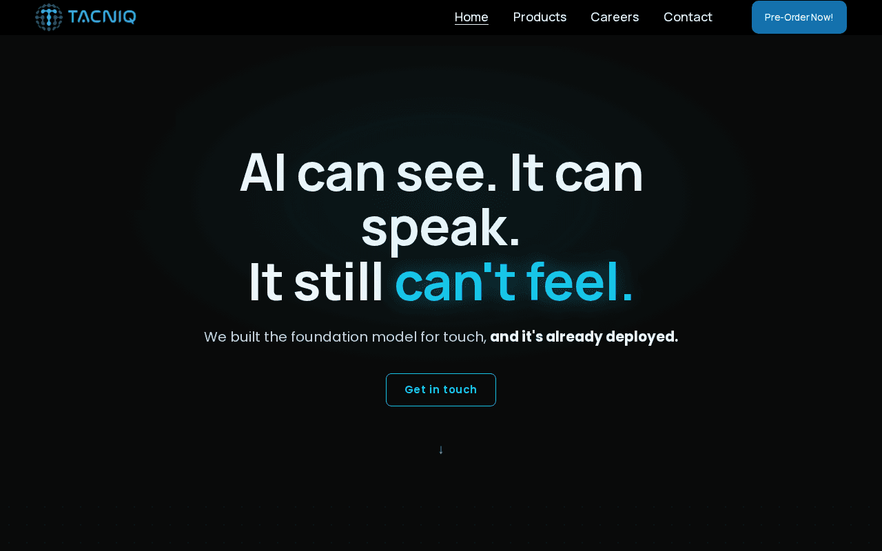 Screenshot of tacniq.ai