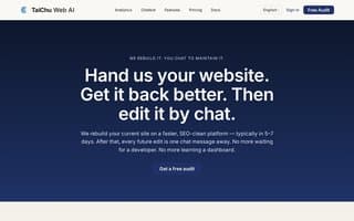 Screenshot of taichuweb.ai