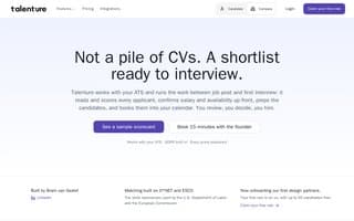 Screenshot of talenture.ai