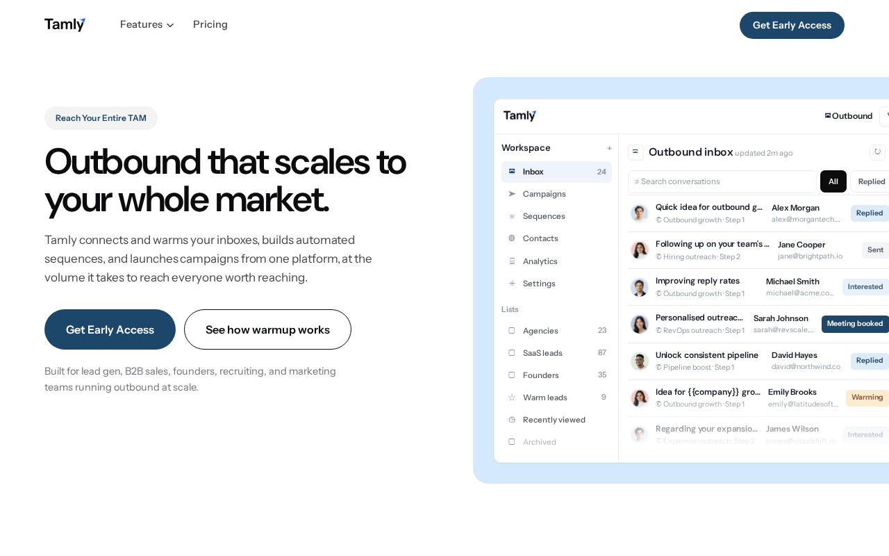 Screenshot of tamly.ai