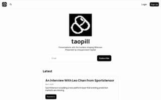 Screenshot of taopill.ai