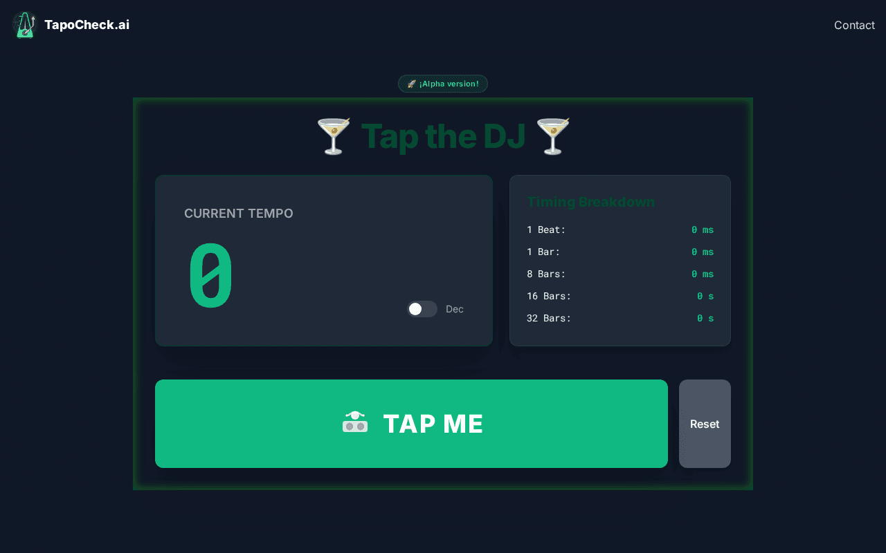Screenshot of tapocheck.ai
