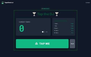 Screenshot of tapocheck.ai