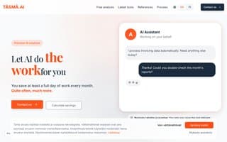 Screenshot of tasma.ai