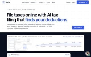 Screenshot of taxfile.ai