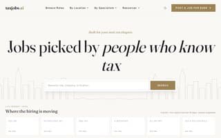 Screenshot of taxjobs.ai
