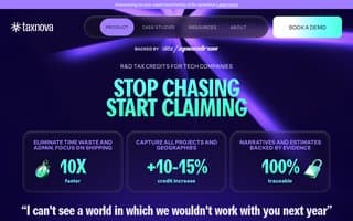 Screenshot of taxnova.ai