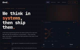 Screenshot of tbwd.ai