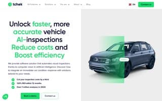 Screenshot of tchek.ai