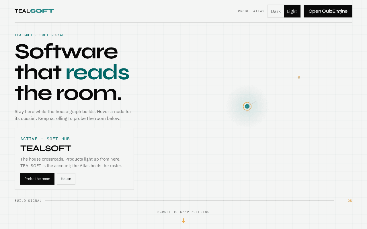 Screenshot of tealsoft.ai
