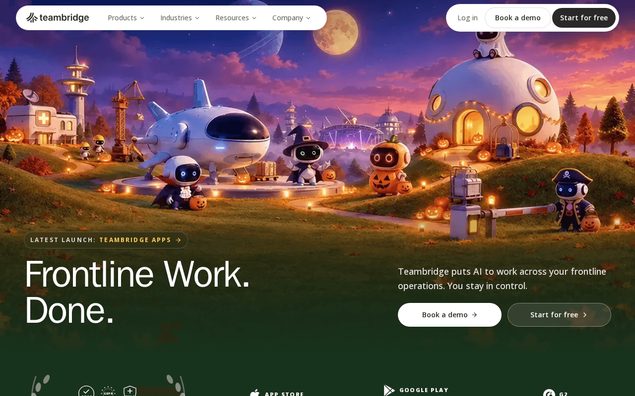 Screenshot of teambridge.ai