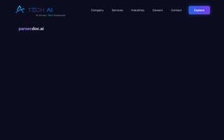 Screenshot of techai.ai