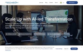 Screenshot of techeonit.ai
