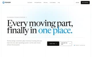 Screenshot of techory.ai