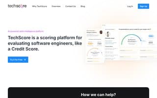 Screenshot of techscore.ai
