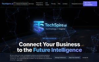 Screenshot of techspire.ai