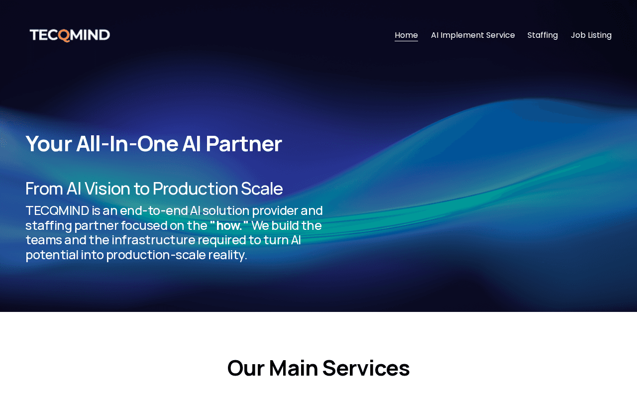 Screenshot of tecqmind.ai