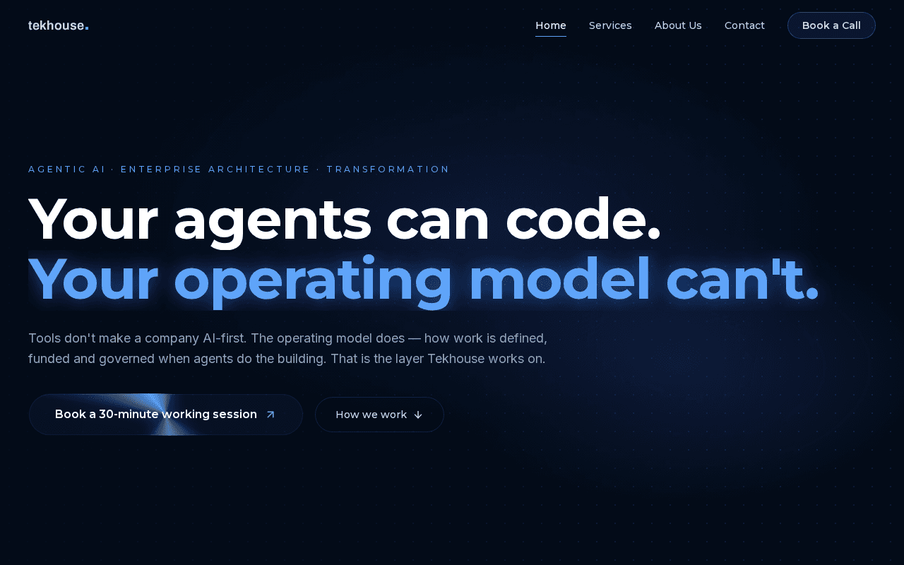 Screenshot of tekhouse.ai