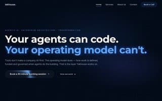 Screenshot of tekhouse.ai
