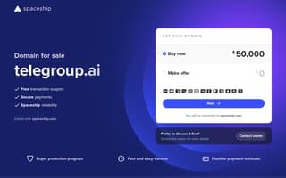 Screenshot of telegroup.ai