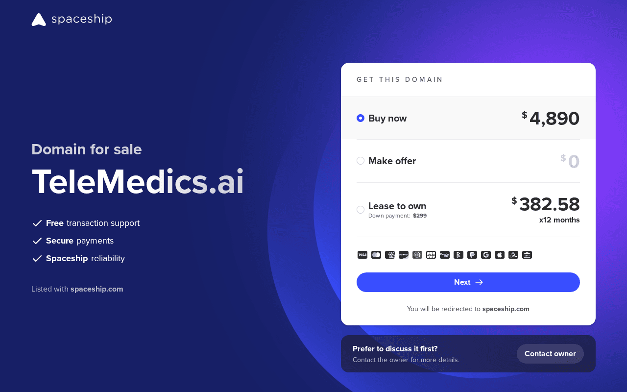 Screenshot of telemedics.ai