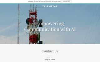 Screenshot of telemetal.ai
