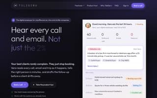 Screenshot of teleserv.ai