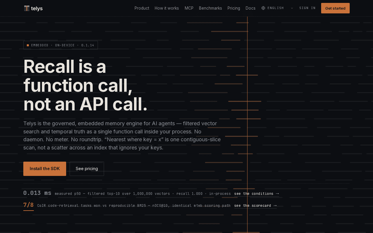 Screenshot of telys.ai