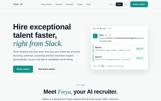 Screenshot of tener.ai