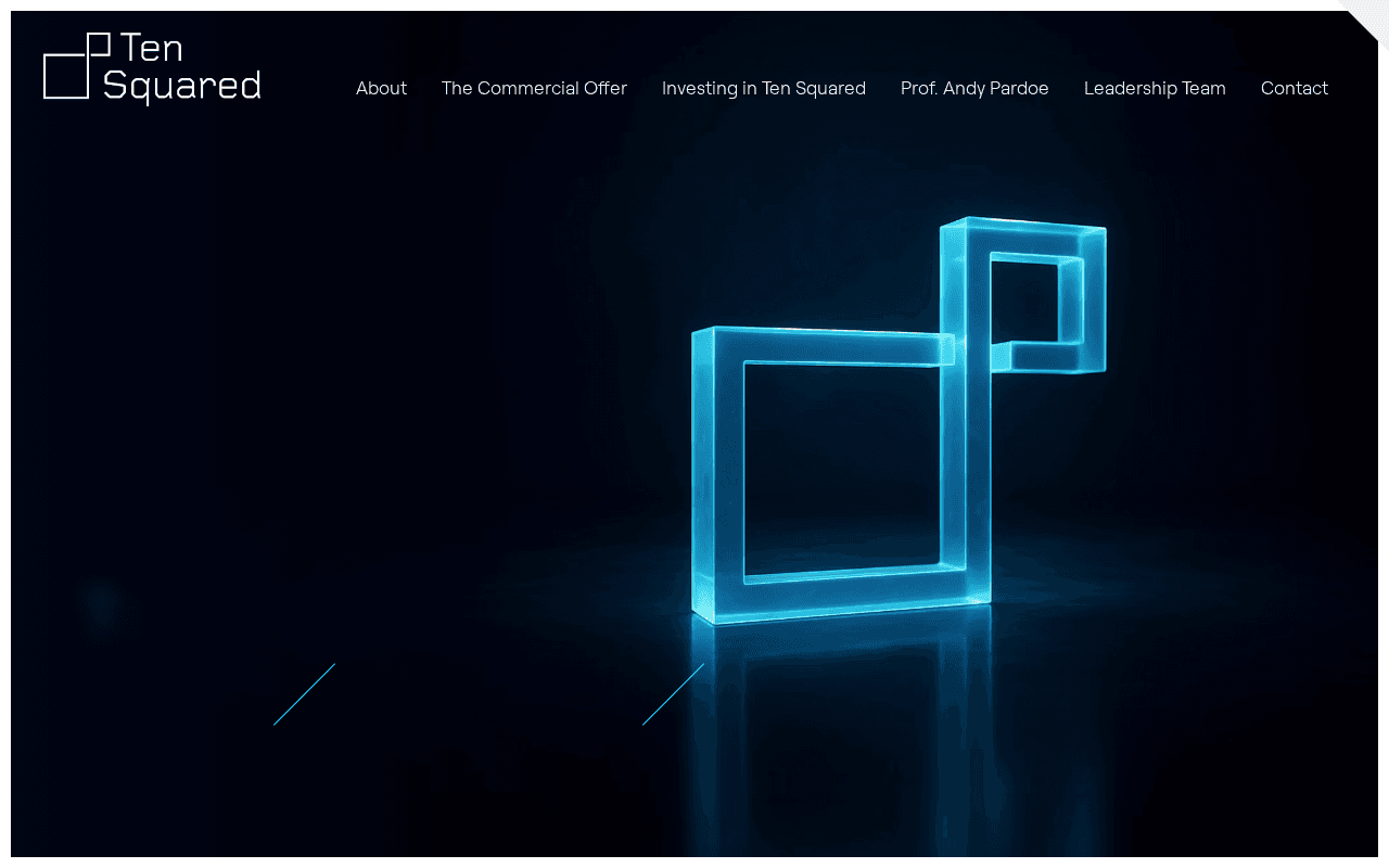 Screenshot of tensquared.ai