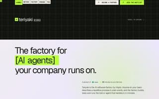 Screenshot of teriyaki.ai