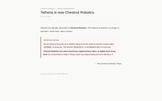 Screenshot of tetheria.ai