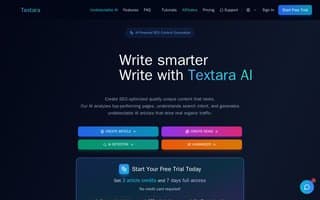 Screenshot of textara.ai