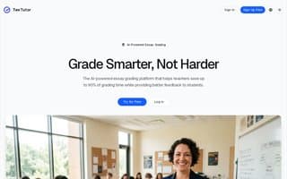 Screenshot of textutor.ai