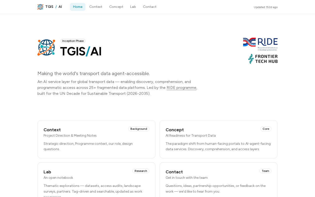 Screenshot of tgis.ai