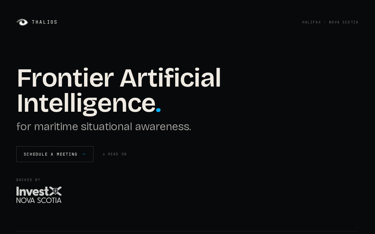Screenshot of thalios.ai