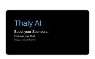 Screenshot of thaly.ai