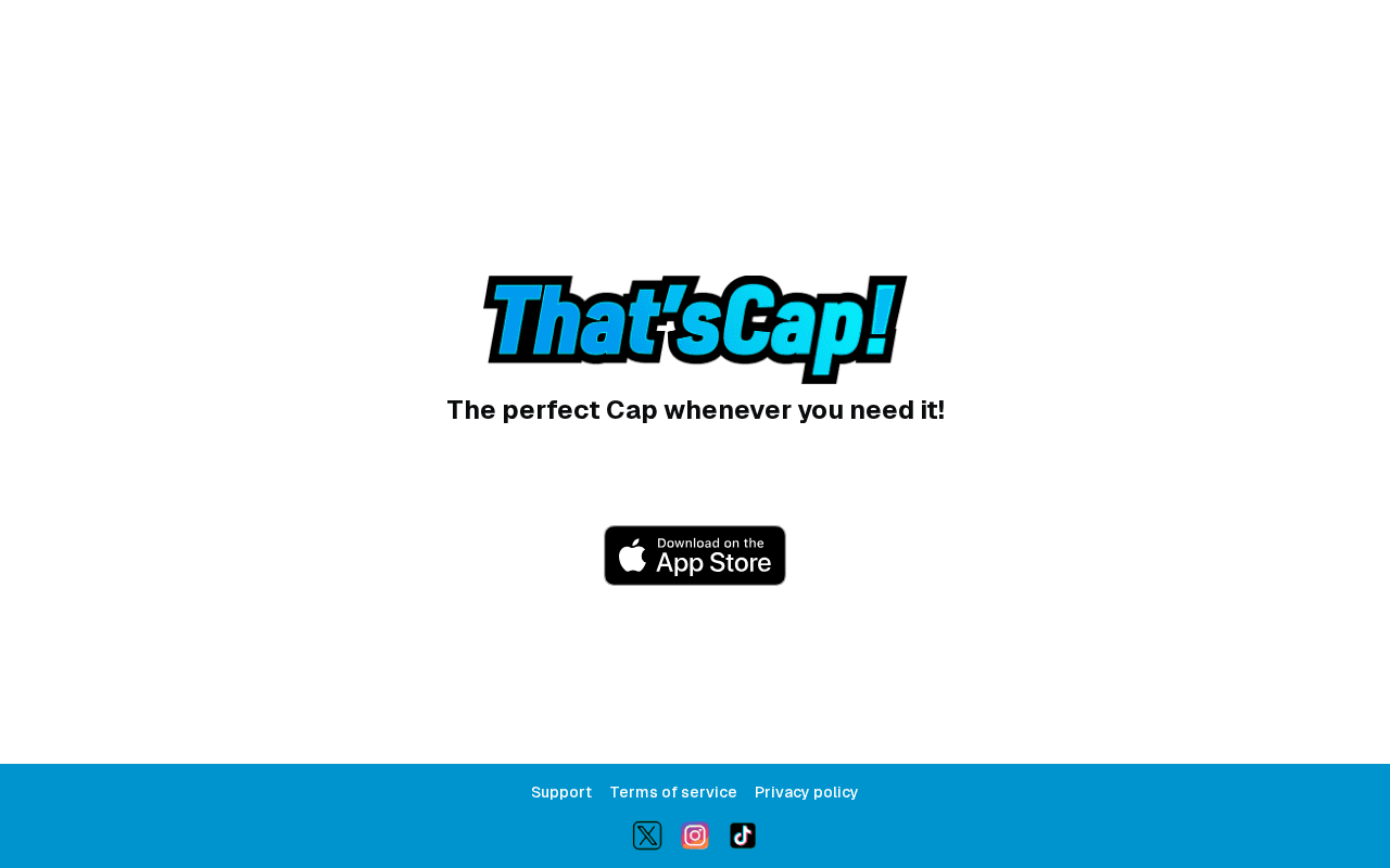 Screenshot of thatscap.ai