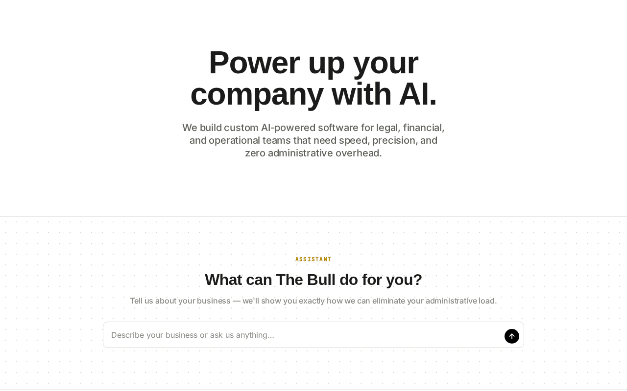 Screenshot of the-bull.ai