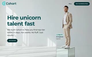 Screenshot of thecohort.ai